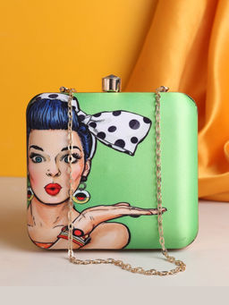 HOUSE OF WEBHIN - Retro Chic Sling Bag - Green