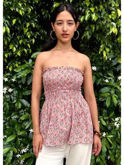 That Romeo - Women Pink Floral Tops