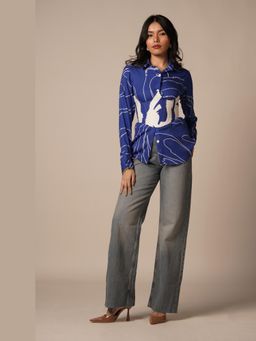 Advait - Cora Underbust Blue Shirt