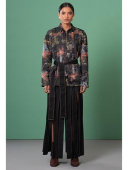 Advait - Kage Belted Black Top
