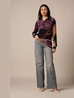 Advait - River Layered Brown Shirt