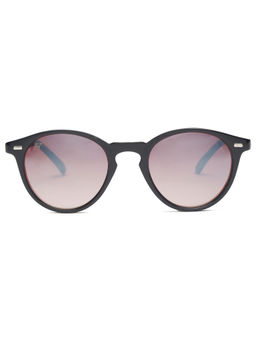 SunVoir - Polycarbonate Sunglass UV 400 Brown Lens Men & Women Round Sunglasses - SUNVOIR-013-C8