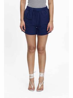 TERRA LUNA - KIRI Blue Solid Shorts