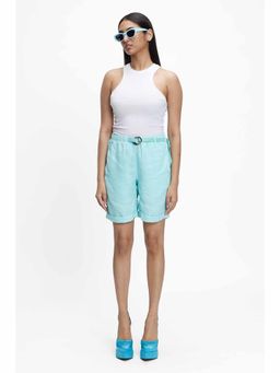TERRA LUNA - SEASEE Turquoise Solid Shorts