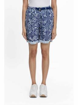 TERRA LUNA - SEASEE Blue Paisley Shorts