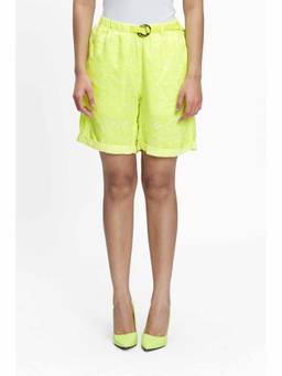 TERRA LUNA - SEASEE Yellow Paisley Shorts