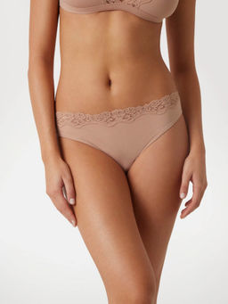 Guess - Polyamide Solid Light Beige Eveline Brazilian Brief