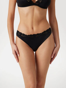 Guess - Polyamide Solid Black Eveline Brazilian Brief