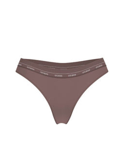 Guess - Polyamide Solid Brown Jane Regular Brazili Brief