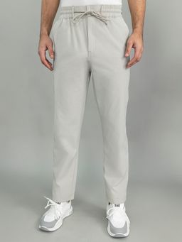 Monte Carlo - Men Grey Polyester Blend Solid Trackpant