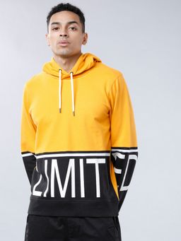LOCOMOTIVE - Men Multi-Color Polyester Colorblock Hoodie