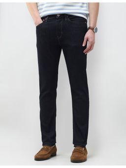 U.S. Polo Assn. Denim Co. - Men Blue Cotton Solid Tapered Jeans