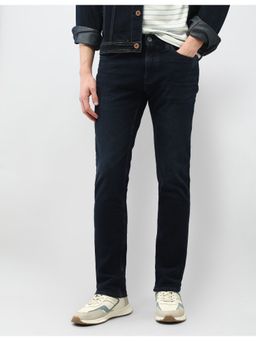 U.S. Polo Assn. Denim Co. - Men Blue Cotton Solid Tapered Jeans