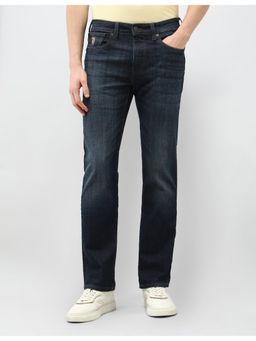 U.S. Polo Assn. Denim Co. - Men Blue Cotton Solid Straight Jeans