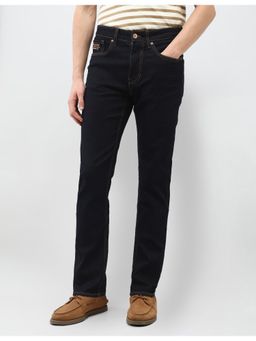 U.S. Polo Assn. Denim Co. - Men Blue Cotton Solid Straight Jeans