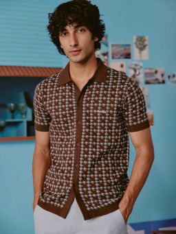 Andamen - Brown Men Cotton Light Weight Regular Fit Shirt
