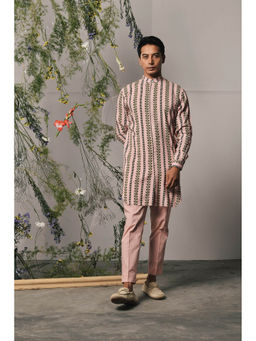 Project Bandi - Pink Riga Kurta & Pant (Set of 2)
