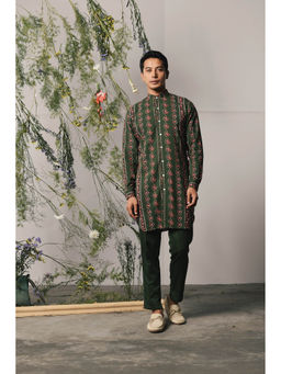 Project Bandi - Green Riviera Kurta & Pant (Set of 2)