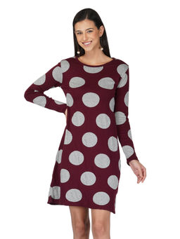 JOE Hazel - Cotton Martini Wine Color Dress