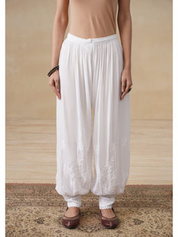 House of Chikankari - Modal Chikankari Womens Afghani Pant