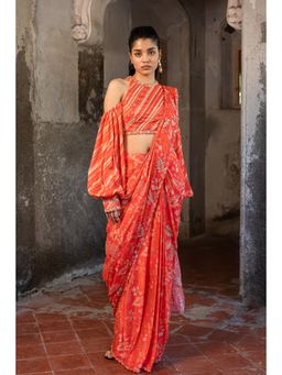 Sshilpa Samriya - A Hand Embroidered Pre-Draped Saree with Stitched Blouse