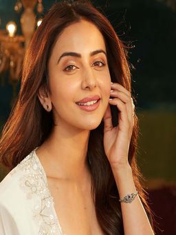 Accessher - Pink Gold-Plated Peacock Kada Bangles | Stone-Studded Temple Jewellery