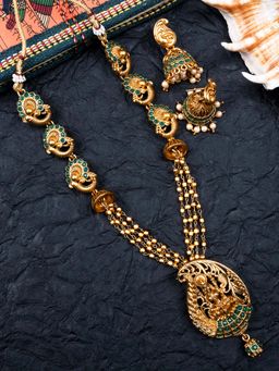 STILEADDA - Luxurious Green Kemp Paan Jewellery Set