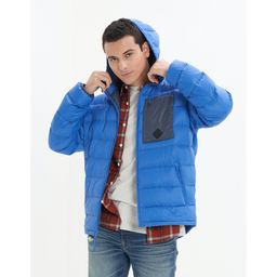 American Eagle - Men Blue Lightweight Down Jacket