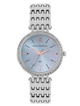 French Connection - Diana Sky Blue Round Analog Watch for Women - Fcn00063H