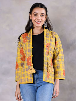 Rustorange - Dianthus Mustard Quilted Jacket