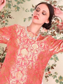 Odette - Blue Mixed Metal Detailing Necklace