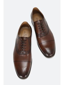 Louis Philippe - Brown Lace Up Shoes
