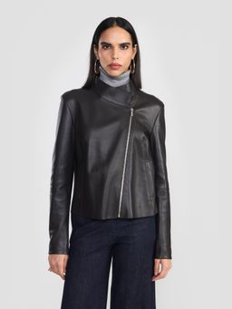 Perona - Womens Wanda Brown Leather Jacket