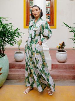 House of Fett - Womens Bonga Bay Pleated Multicolour Jumpsuit