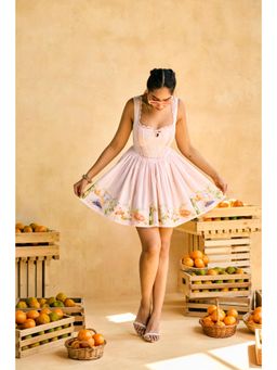 Lea Clothing - Womens Amalfi Picnic Lace Mini Sundress