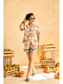 Lea Clothing - Womens Ambi Breeze Tropical Print Shirt