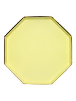Meri Meri - Pastel Yellow Dinner Plates (Pack Of 8)