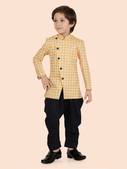 ETHNIKS NEURON - Boys Cotton Printed Indo Western with Kurta and Pant (Set of 2)