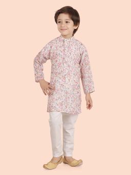 ETHNIKS NEURON - Boys Printed Long Sleeves Kurta and Pant (Set of 2)