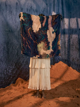 Amka India - Printed Sui Scarf