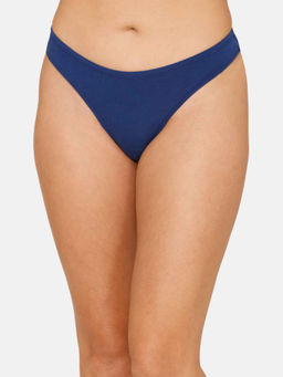 Zivame - Low Rise Zero Coverage Thong Blue
