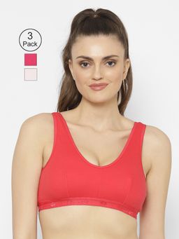 Floret - Wirefree Non-padded Sporty Bra - Multi-Color