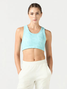 Technosport - Women Blue Printed Sports Bra