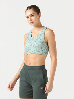 Technosport - Women Grey Printed Sports Bra