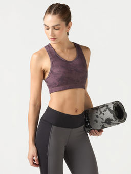 Technosport - Women Purple Printed Sports Bra