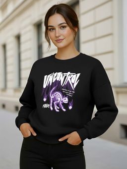 LEOTUDE - Fleece Loose Casual Sweatshirt