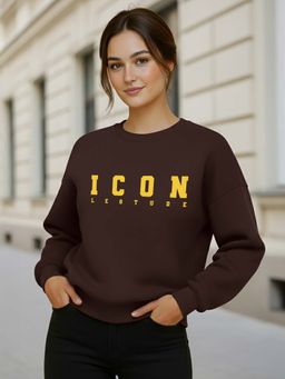 LEOTUDE - Fleece Loose Casual Sweatshirt