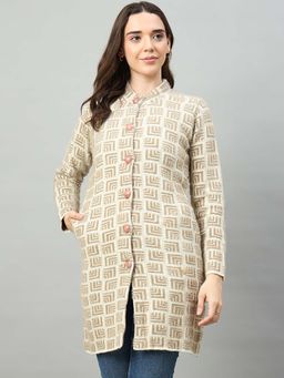 Duke - Brown Acrylic Blend Regular Casual Overcoat