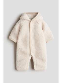 H&M - Kids White Wool Teddy Pramsuit