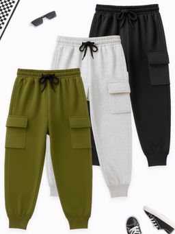 Kuchipoo - Boys Cargos Multi-Color (Pack of 3)